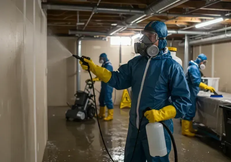 Basement Sanitization and Antimicrobial Treatment process in Saint Joseph, IL